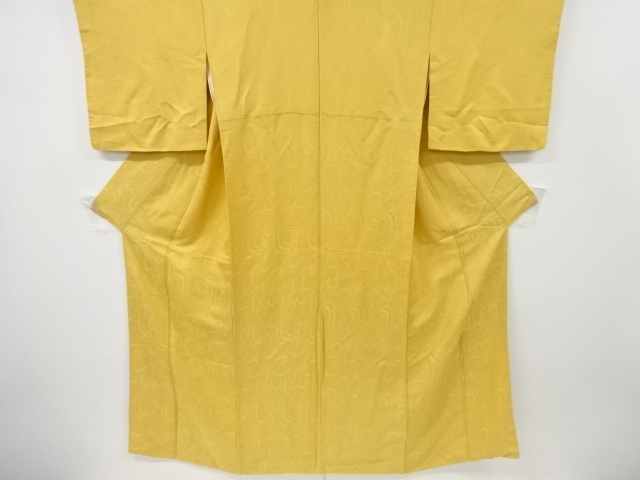 JAPANESE KIMONO / VINTAGE IROMUJI KIMONO / SILK / WOVEN ABSTRACT PATTERN